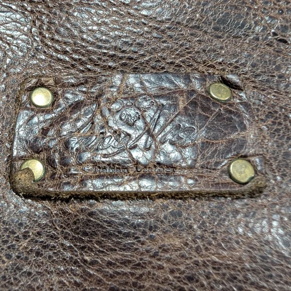 Patricia Nash Benvenuto Tote In Brown Distressed Italian Leather - Picture 16 of 16